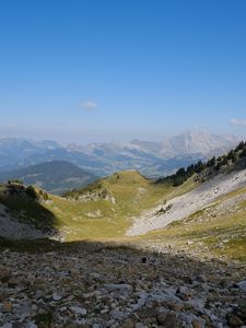 Preview wallpaper landscape, mountains, valley, view, nature