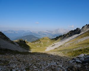 Preview wallpaper landscape, mountains, valley, view, nature