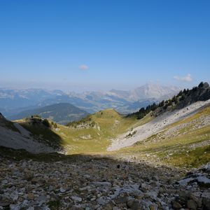 Preview wallpaper landscape, mountains, valley, view, nature