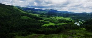 Preview wallpaper landscape, nature, river, forest