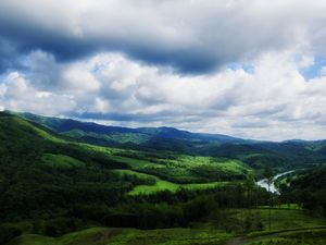 Preview wallpaper landscape, nature, river, forest