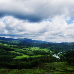 Preview wallpaper landscape, nature, river, forest