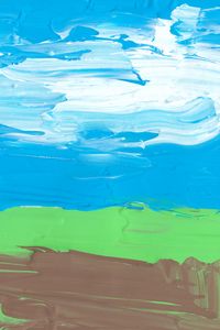 Preview wallpaper landscape, paint, strokes, abstraction