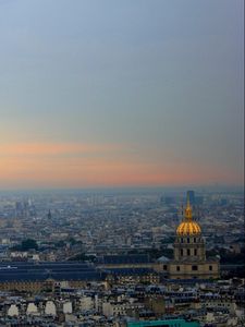 Preview wallpaper landscape, paris, panorama, sky