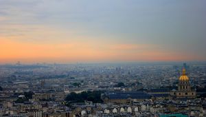 Preview wallpaper landscape, paris, panorama, sky