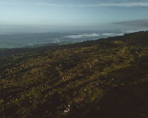 Preview wallpaper landscape, plateau, aerial view, height, overview