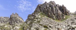 Preview wallpaper landscape, rock, relief, water, grass, nature