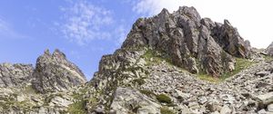 Preview wallpaper landscape, rock, relief, water, grass, nature