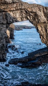 Preview wallpaper landscape, sea, rocks, arch, stones, nature