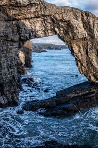 Preview wallpaper landscape, sea, rocks, arch, stones, nature