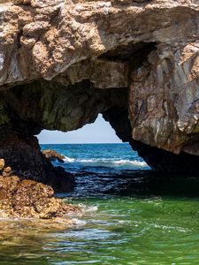 Preview wallpaper landscape, sea, rocks, arch