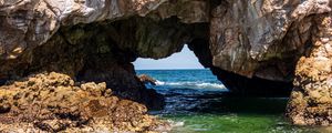 Preview wallpaper landscape, sea, rocks, arch