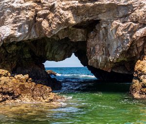 Preview wallpaper landscape, sea, rocks, arch