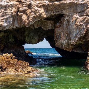 Preview wallpaper landscape, sea, rocks, arch