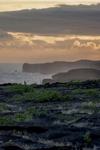 Preview wallpaper landscape, sea, shore, evening