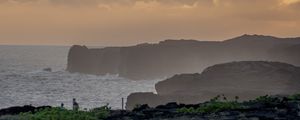 Preview wallpaper landscape, sea, shore, evening