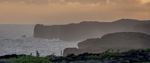 Preview wallpaper landscape, sea, shore, evening