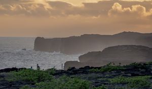 Preview wallpaper landscape, sea, shore, evening
