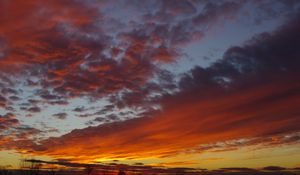 Preview wallpaper landscape, sky, clouds, sunset