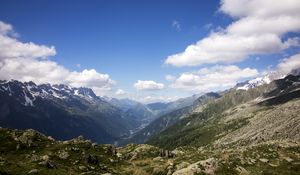 Preview wallpaper landscape, view, mountains, valley