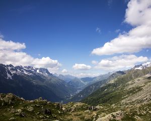 Preview wallpaper landscape, view, mountains, valley