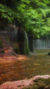 Preview wallpaper landscape, waterfalls, river, nature