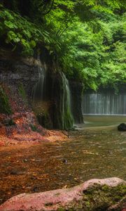 Preview wallpaper landscape, waterfalls, river, nature