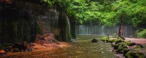 Preview wallpaper landscape, waterfalls, river, nature