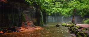 Preview wallpaper landscape, waterfalls, river, nature