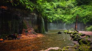 Preview wallpaper landscape, waterfalls, river, nature