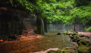 Preview wallpaper landscape, waterfalls, river, nature