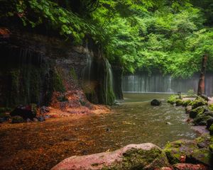 Preview wallpaper landscape, waterfalls, river, nature