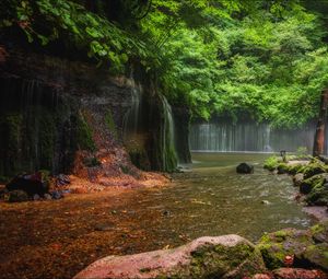 Preview wallpaper landscape, waterfalls, river, nature