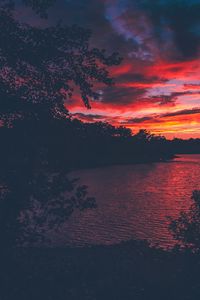 Preview wallpaper lanier, lake, sunset, trees