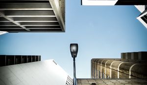 Preview wallpaper lantern, buildings, facades, bottom view