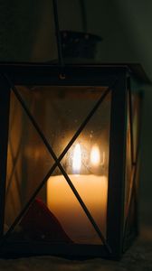 Preview wallpaper lantern, candle, fire, light, dark