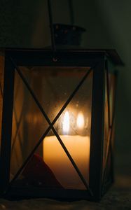 Preview wallpaper lantern, candle, fire, light, dark