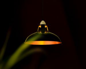 Preview wallpaper lantern, chandelier, dark, glow