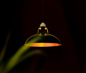 Preview wallpaper lantern, chandelier, dark, glow