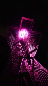 Preview wallpaper lantern, construction, light, purple