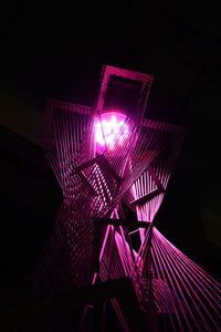 Preview wallpaper lantern, construction, light, purple