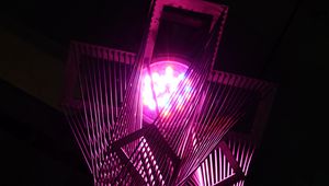 Preview wallpaper lantern, construction, light, purple