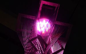 Preview wallpaper lantern, construction, light, purple