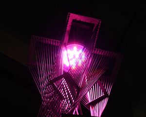 Preview wallpaper lantern, construction, light, purple
