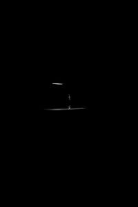Preview wallpaper lantern, girl, night, darkness, black