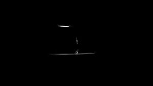 Preview wallpaper lantern, girl, night, darkness, black