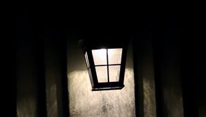 Preview wallpaper lantern, glow, building, dark