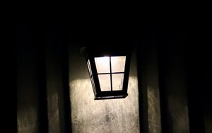 Preview wallpaper lantern, glow, building, dark