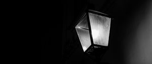 Preview wallpaper lantern, glow, bw, black