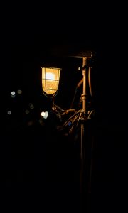 Preview wallpaper lantern, glow, night, dark